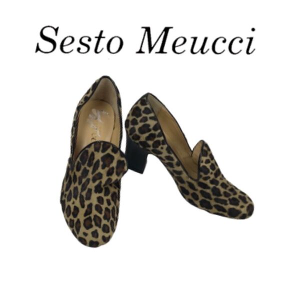 Sesto Meucci Animal Print Sz 6.5 - Picture 1 of 4